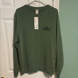 Peanuts Olive Crewneck Men's Sweater